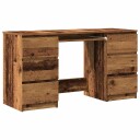  Skrivebord gammelt tre 140x50x77 cm konstruert tre
