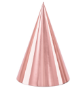 Partyhat Rose Gold 6 Stk