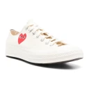 Comme des Garçons Play Herre Sko Hvit 38 EU,