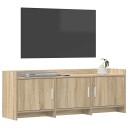 TV skap 130 x 33 x 47 cm Sonoma eik Konstruert tre