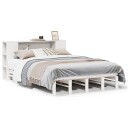  Seng med bokhylle uten madrass hvit 140x190 cm heltre 3323897