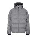 Lester Jacket Grey melange L Brushed flannell padded jacket