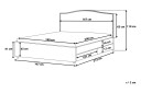 Montpellier Dobbeltseng 160 \| 200 cm   Grå