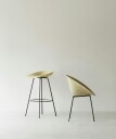 Normann Copenhagen Mat Barstool 75 cm Seaweed / Black