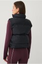 Ellos STUDIO   Vest Rubber Coated Puffer Vest   Svart