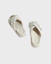 INUIKII Slipper Woven Stones Ivory white 37