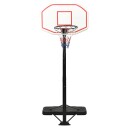 Basketballstativ hvit 258 363 cm polyeten