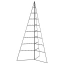 vidaXL Juletre til dekorasjon metall svart 180 cm