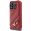 Karl Lagerfeld Quilted Hardcase til iPhone 16 Pro 6,3" Rød Mobildeksel