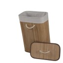 Duschy Bamboo Skittentøyskurv med Lokk Natur