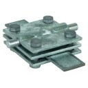 Potensialutjevning Kryssklemme galvanisert Ø8 10/30 40 mm