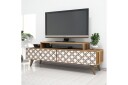 Hovdane TV-Benk 140 cm - Brun/Hvit