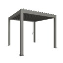 Biohort Pergola størrelse 3 x 3 metallic quartz grå