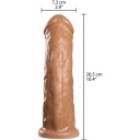 Vixen Creations Gambler VixSkin Dildo 26,5 cm     - Lysebrun