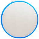  Oppblåsbar gymnastikkmatte med pumpe 100x100x10 cm PVC blå