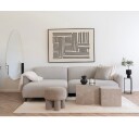 Salvador sofa høyrevendt lysegrå.