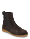 ANGULUS Booties   Flat   With Elastic   Brown   40.5