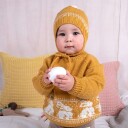 Bluum Strik Strikkesett Kanin genser og lue - garnpakke i Bluum Pure Eco Baby Wool