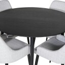 Venture Home Spisegruppe Venture Home Dipp Ø115 cm med 4 Plaza Stoler GR19886