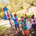 Northix Rocket Pinata for barn Morsom festdekorasjon 10046972