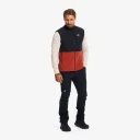 Revolutionrace Herre Overdeler Fleece & midlayers River Hybrid Fleece Vest Herre Rusty Orange 2XL