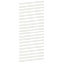 vidaXL Kantprofil til hage 20 stk. 100 x 5 x 5 cm Stål Hvit