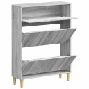 vidaXL Sko Skap ARNHEM 78 x 24 x 103 cm Konstruert tre Grå Sonoma