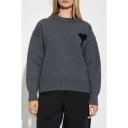 Ami Paris unisex Strikkevarer Grå M,