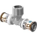 Uponor S-Press T-skjorte redusert m/nippel 16-R1/2"MT-16