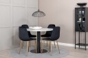 Venture Home Spisegruppe Razzia 106 cm Rund + 4 Pontus Spisestoler  