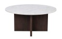 Rowico Home Brooksville sofabord Hvit marmor/bruk eik 90 cm Hvit