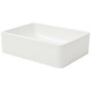 vidaXL Servant keramisk hvit 41x30x12 cm