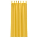  Gardiner med gardiner 2 pcs sennepsgul Polyester