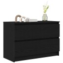  TV benk svart 80x35x54 cm konstruert tre