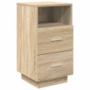  Nattbord med 2 skuffer sonoma eik 36x36x68 cm 8721158574619