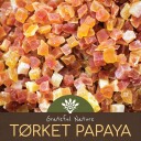 Tørket Papaya i terninger   250 g