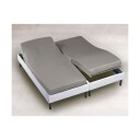Turiform H-Splittlaken percale 65cm 150x200 Grå