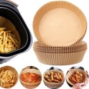 Rundt bakepapir til Airfryer 20x4,5cm - 100-pakning