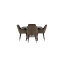 Spisegruppe Venture Home Kaseidon Ø100 cm med 4 stk Tomorrow Stoler