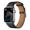 Forcell F Design FA20 Økoskinn Klokkerem for Apple Watch 42/44/45/49mm Svart
