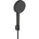 Hansgrohe Raindance Alive Select S dusjsett, vannsparende, børstet sort krom
