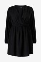 Zizzi   Kjole caMonica L/S Abk Dress   Svart