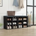 vidaXL Skoskap 2 stk svart 52,5x30x50 cm