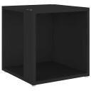 vidaXL Sidebord svart 33x33x34,5 cm sponplate