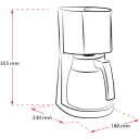 Melitta Enjoy Top 2.0 Kaffetrakter med termokanne Svart 1.25L 1000W