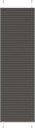  plisségardin sort 55x200 cm Stoff Bredde 54,4 Polyester