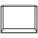 vidaXL Konsollbord gjennomsiktig 100x35x75 cm herdet glass