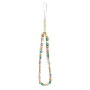 Gjett Anheng Gustflwp Phone Strap Rosa/Rosa Heishi Beads