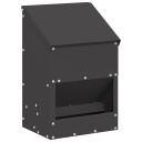 Vidaxl Hønsefutteral Svart 21 X 16 X 33 cm 3 kg Kaldvalsget Stål