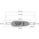 Sinkanode skrog oval - 0,5 kg